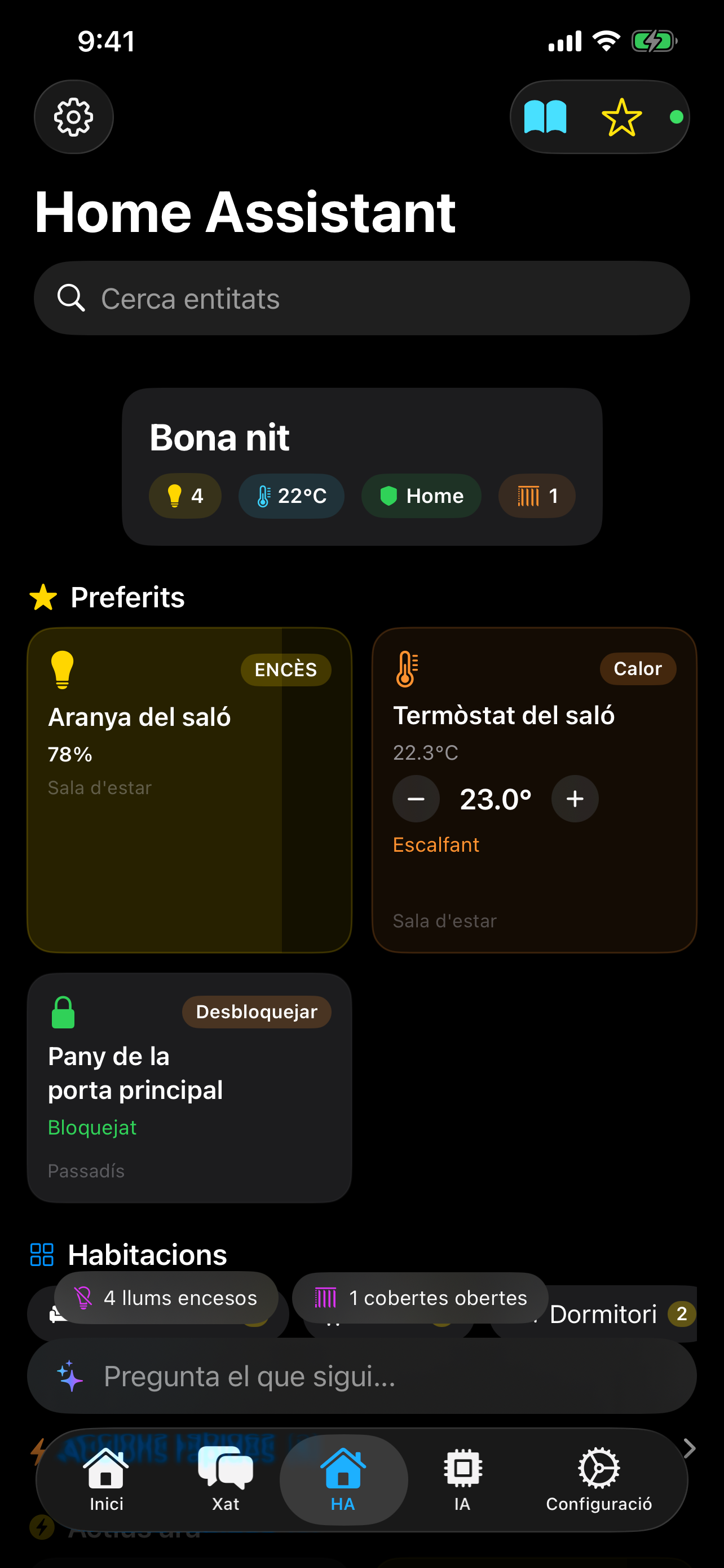 Tauler de la llar intel·ligent