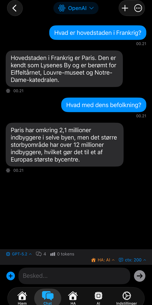 AskWatch iPhone chat interface