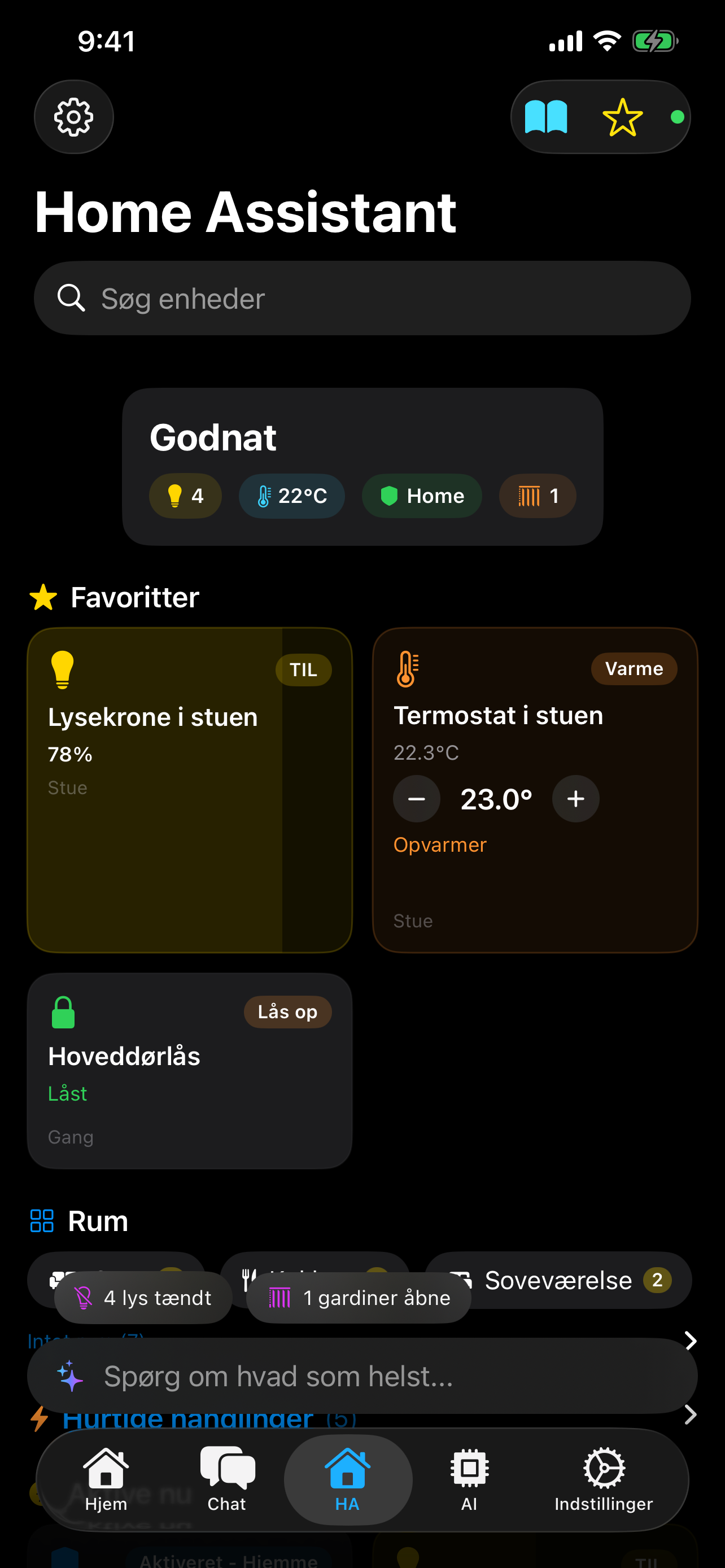Smart Home-dashboard