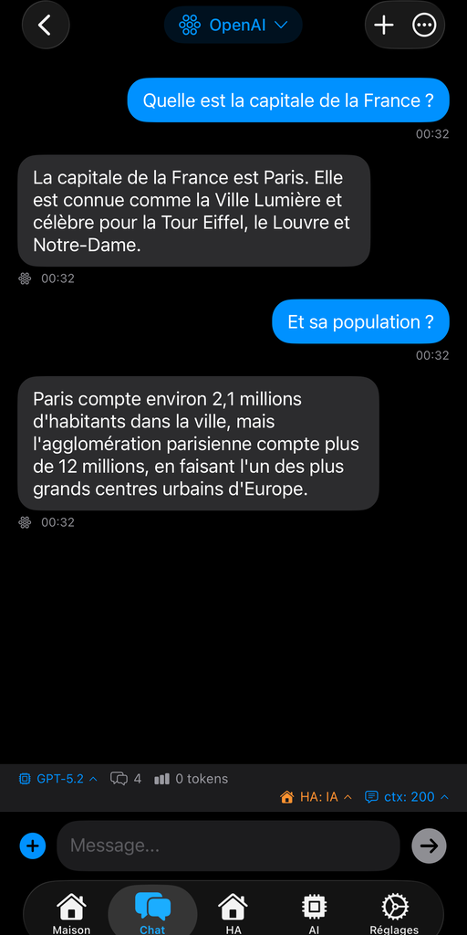 AskWatch iPhone chat interface