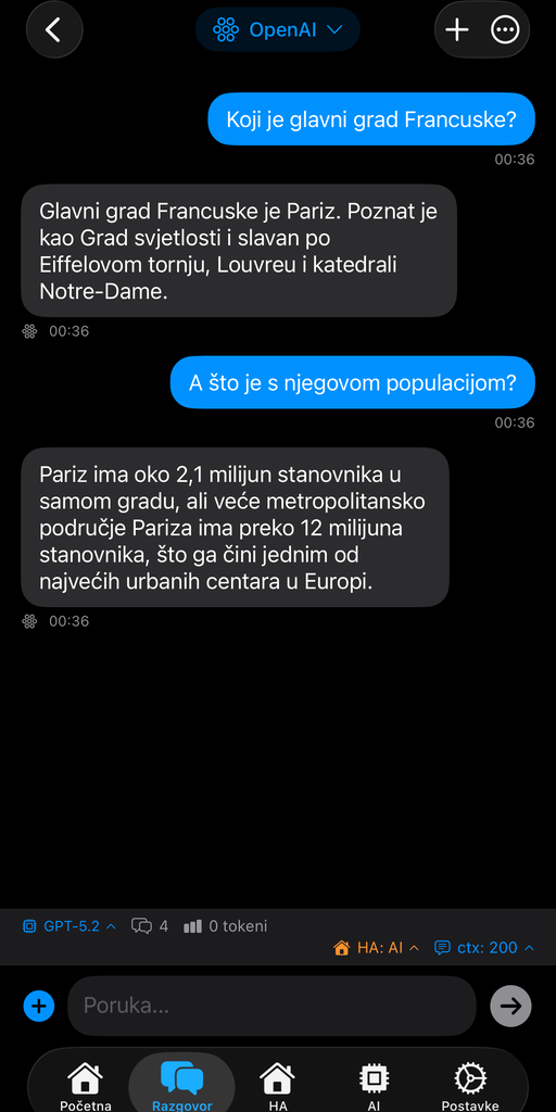 AskWatch iPhone chat interface