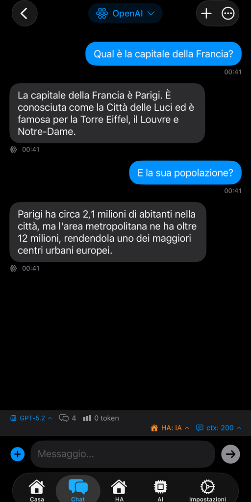 AskWatch iPhone chat interface