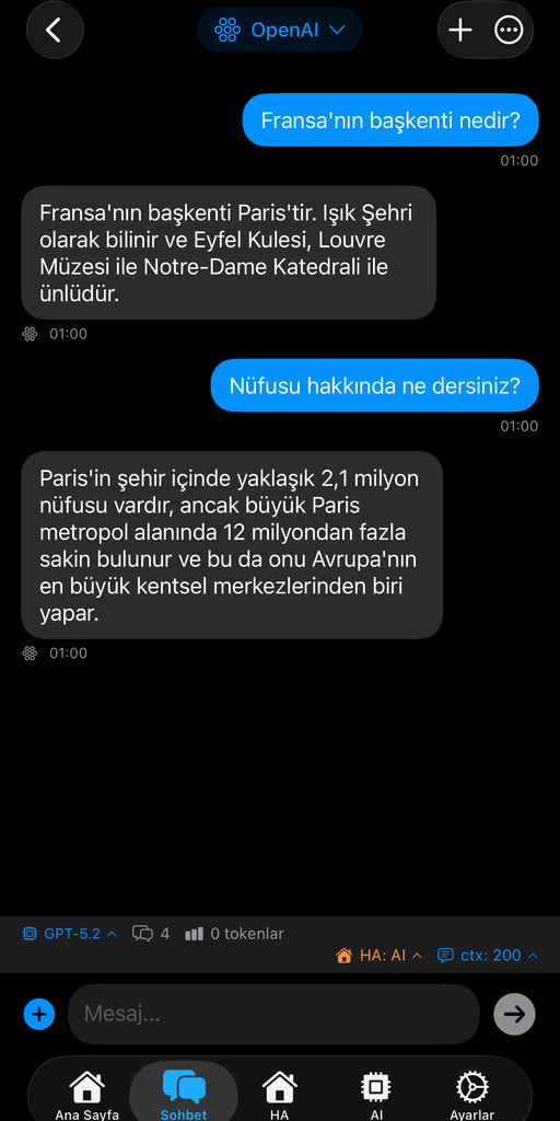 AskWatch iPhone chat interface